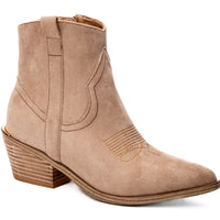 Quittin Time Boot - Sand Faux Suede