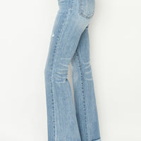 High-Rise Vintage Frayed Bootcut Jean - Light