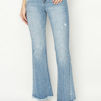 High-Rise Vintage Frayed Bootcut Jean - Light