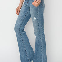 High-Rise Vintage Frayed Bootcut Jean - Medium