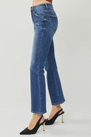 High-Rise Ankle Flare Jeans - Dark
