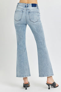 High-Rise Ankle Flare Jeans - Light