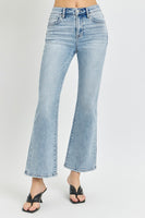 High-Rise Ankle Flare Jeans - Light
