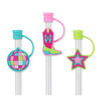 Disco Cowgirl - Straw Topper Set
