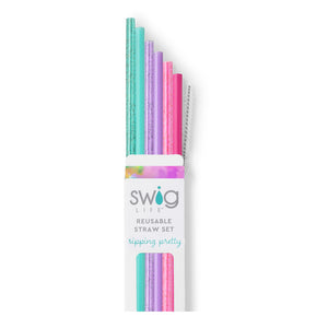 Cloud Nine Glitter Straw Set