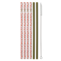 On The Prowl + Olive Reusable Straw Set
