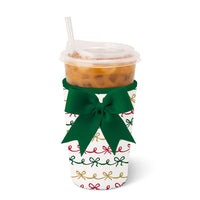 Christmas Bows Iced Cup Coolie 22oz