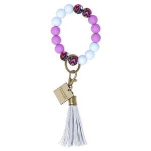 Silicone Beaded Bracelet Key Chain - Highlight of My Day