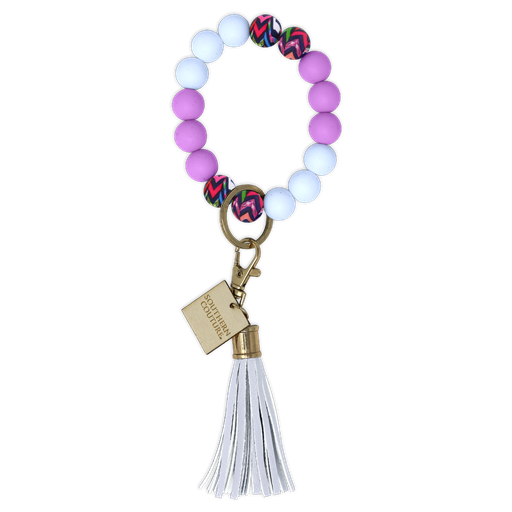 Silicone Beaded Bracelet Key Chain - Highlight of My Day