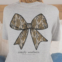 Camo Bow Tee (ASHGRY)