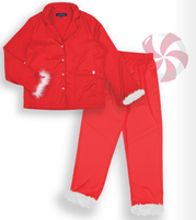 Feather PJ Set - Red
