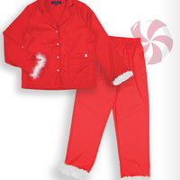 Feather PJ Set - Red