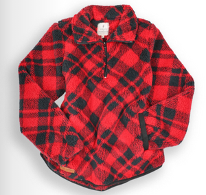 Everyday Pullover - Red Plaid