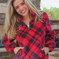 Everyday Pullover - Red Plaid