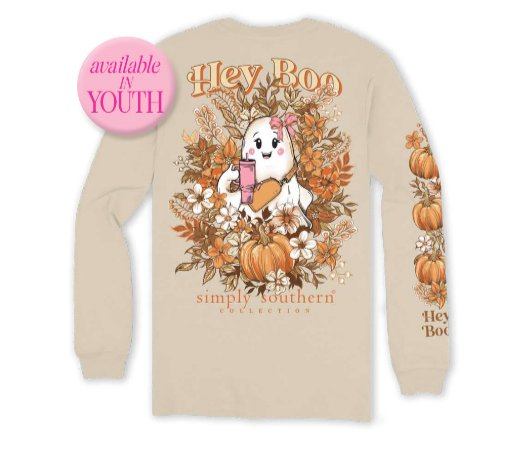 Youth Boo Long Sleeve Tee