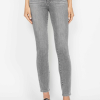 Midrise Tummy Control Grey Skinny