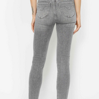 Midrise Tummy Control Grey Skinny