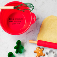 Silicone Mixing Bowl Set - Not a Creature Was Stirring Just Me