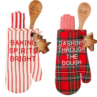 Christmas Oven Mitt Towel Set