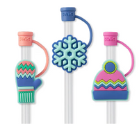 Snow Day - Straw Topper Set
