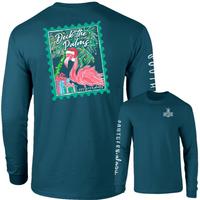 Deck the Palms Flamingo Long Sleeve Tee
