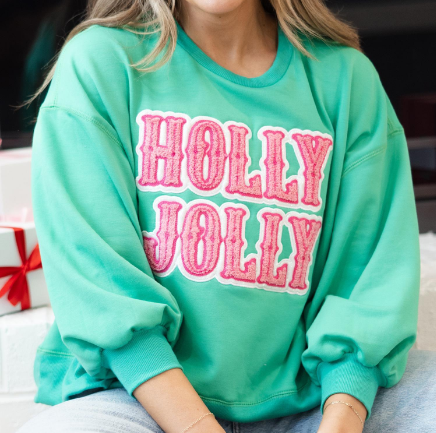 Millie Sweatshirt - Holly Jolly