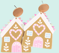 Gingerbread House Earrings
