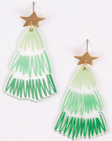 Green Tree Merry & Bright Earrings
