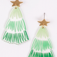 Green Tree Merry & Bright Earrings