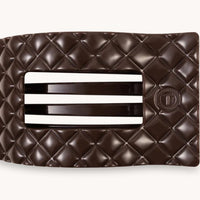 Quilted Rectangle Flat Clip - Truly Taupe