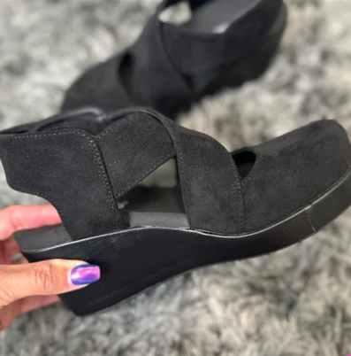 Case Closed - Black Faux Suede