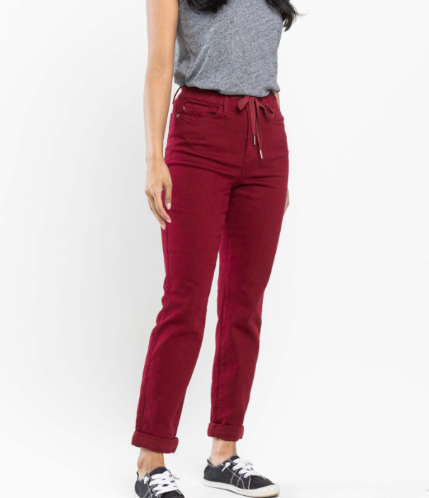Scarlet High-Waisted Cuff Jogger