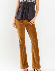 Judy Blue Mid-Rise Camel Corduroy Bootcut Pant