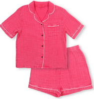 PJ Gauze Set - Hot Pink
