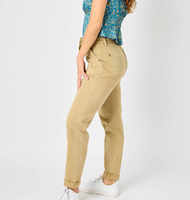 88815 Judy Blue - High Waist Dyed Cuffed Jogger Khaki
