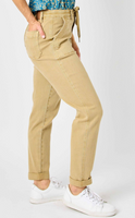 88815 Judy Blue - High Waist Dyed Cuffed Jogger Khaki
