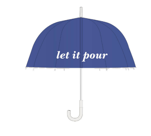 Kate Spade - Clear Umbrella - Let it Pour