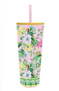 Tumbler with Straw - Via Amore Spritzer