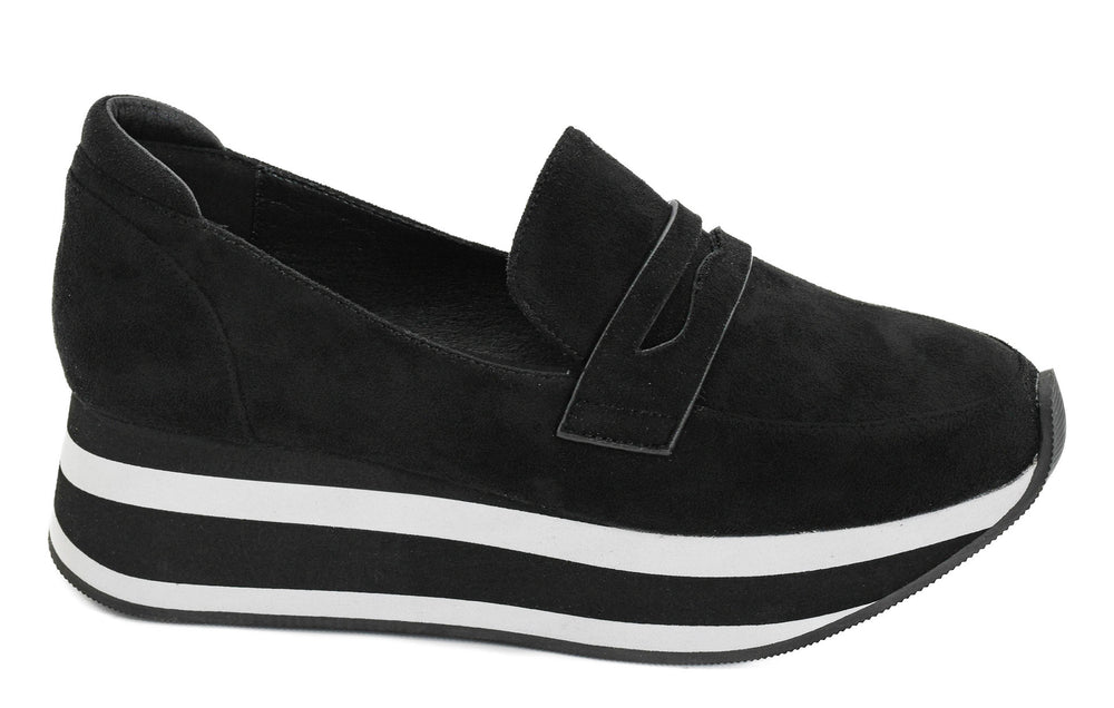 Sheesh - Black Faux Suede