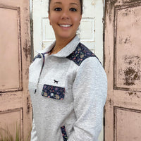 Stay cozy and stylish through the cooler months with the Aria Quarter Zip. Designed with comfort and function in mind, this versatile layer features a classic 1/4 zip closure, convenient on-seam front welt pockets, and a handy chest pocket. Forward shoulder seams ensure a flattering fit, while the signature Simply Southern logo label adds the perfect finishing touch. Crafted from a soft blend of 85% polyester and 15% rayon, it’s lightweight, warm, and ideal for layering all season long.