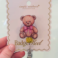 Simply Southern badge reel in fun colorful design – stylish badge holder for ID, keys, or work badges from Sweet Southern Charm