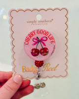Simply Southern badge reel in fun colorful design – stylish badge holder for ID, keys, or work badges from Sweet Southern Charm
