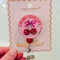 Simply Southern badge reel in fun colorful design – stylish badge holder for ID, keys, or work badges from Sweet Southern Charm