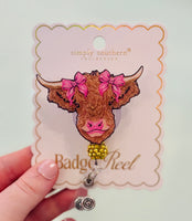 Simply Southern badge reel in fun colorful design – stylish badge holder for ID, keys, or work badges from Sweet Southern Charm

