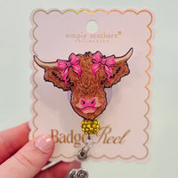 Simply Southern badge reel in fun colorful design – stylish badge holder for ID, keys, or work badges from Sweet Southern Charm