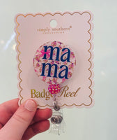 Simply Southern badge reel in fun colorful design – stylish badge holder for ID, keys, or work badges from Sweet Southern Charm
