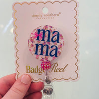 Simply Southern badge reel in fun colorful design – stylish badge holder for ID, keys, or work badges from Sweet Southern Charm