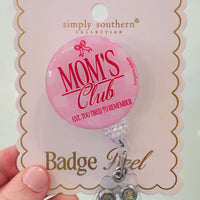 Simply Southern badge reel in fun colorful design – stylish badge holder for ID, keys, or work badges from Sweet Southern Charm