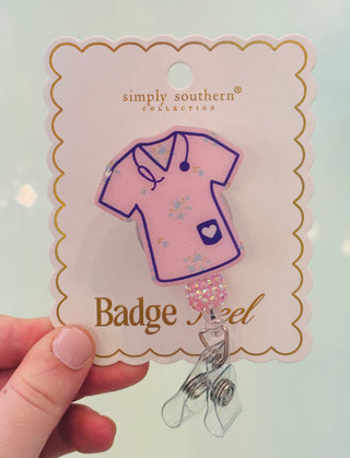 Simply Southern badge reel in fun colorful design – stylish badge holder for ID, keys, or work badges from Sweet Southern Charm