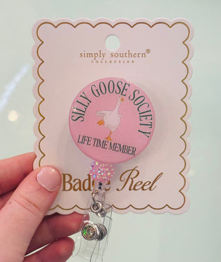 Simply Southern badge reel in fun colorful design – stylish badge holder for ID, keys, or work badges from Sweet Southern Charm